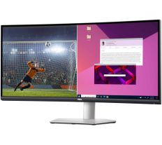 Dell monitor S3423DWC  LCD 34" / 3440x1440 / 100Hz / 4ms / 3000:1 / 2xHDMI 2.0 / DP / USB-C / DOCK / repro / VA panel / ern a stbrn S3423DWC 210-BEJE