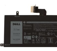 Dell Battery 3-cell 31,5W/HR LI-ION for Latitude 5285 451-BBZE JT90P, 1WND8