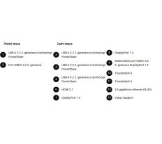 Dell Pro Thunderbolt 4 dokovac stanice WD25TB4 130W 210-BTHY DELL-WD25TB4, WD25TB4_130W, RK5CV