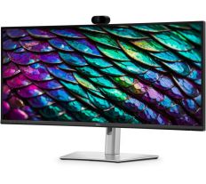 Dell monitor P3426WEB / 34" / WQHD / 3440x1440 / 5ms / 1000:1 / HDMI / DP / USB-C / DOCK / RJ45 / LED / IPS / WebCam / Repro / zak�iven� / black and silver P3426WEB 210-BVHQ