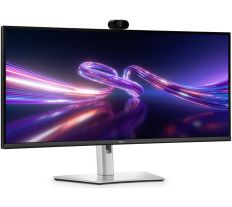 Dell monitor P3426WEV / 34" / WQHD / 3440x1440 / 5ms / 1000:1 / HDMI / DP / USB-C / DOCK / DP / RJ45 / LCD / WebCam / zak�iven� / IPS / �ern� a st��brn� P3426WEV 210-BVHT