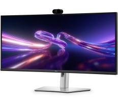 Dell monitor P3426WEV / 34" / WQHD / 3440x1440 / 5ms / 1000:1 / HDMI / DP / USB-C / DOCK / DP / RJ45 / LCD / WebCam / zak�iven� / IPS / �ern� a st��brn� P3426WEV 210-BVHT